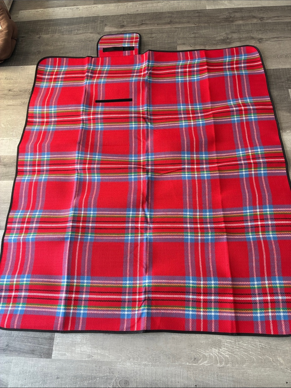 Red Plaid Beach/Picnic Waterproof Mat